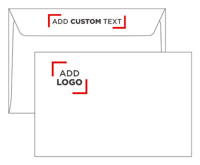White 24lb 6 x 9 Booklet Bottom Left Window Envelopes