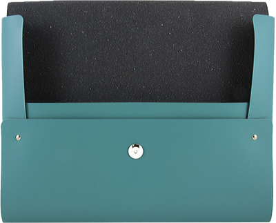 Teal 10 x 13 Leather Portfolios with Snap