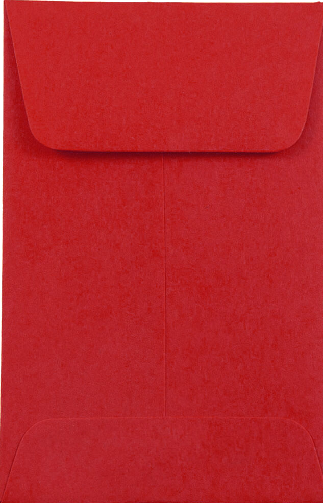 Shop 1 Coin Envelope (2 1/4 x 3 1/2) - Red - Envelopes