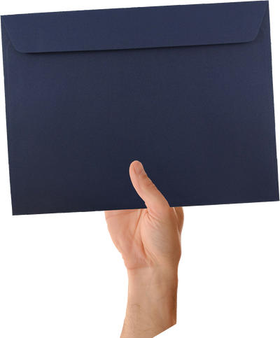 Navy Blue 32lb 9 x 12 Booklet Envelopes