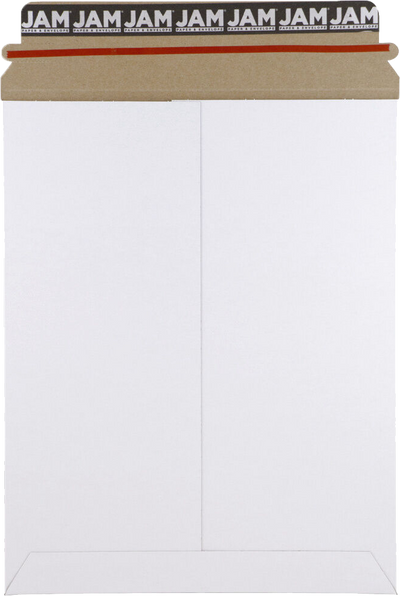White 130lb 9 x 11 1/2 Photo Mailer Envelopes with Peel & Seal