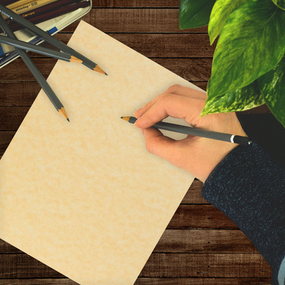Antique Gold Parchment 24lb 8 1/2 x 11 Paper
