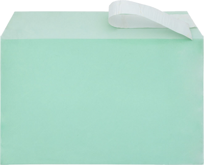 Green 1.6mil 5 7/16 x 8 5/8 Cello Envelopes with Peel & Seal