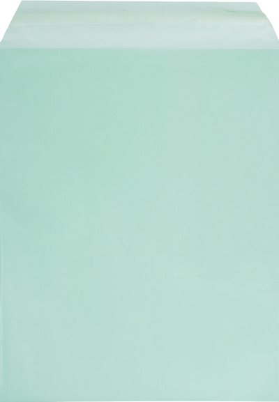 Green 1.6mil 8 15/16 x 11 1/4 Cello Envelopes with Peel & Seal