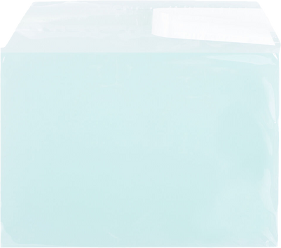 Aqua 1.6mil 5 1/16 x 7 3/16 Cello Envelopes with Peel & Seal