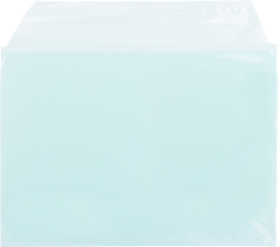 Aqua 1.6mil 5 1/16 x 7 3/16 Cello Envelopes with Peel & Seal