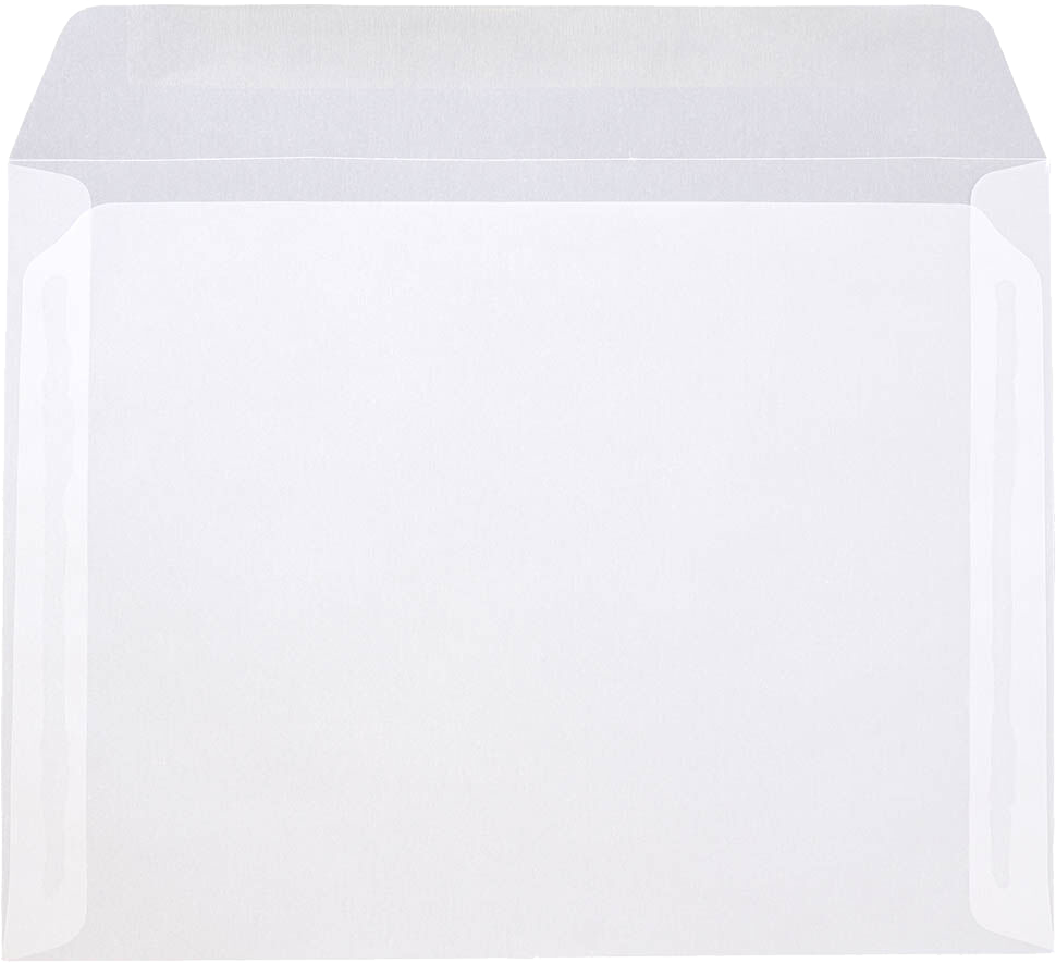 Clear Translucent 30lb 9 1/2 x 12 5/8 Booklet Envelopes