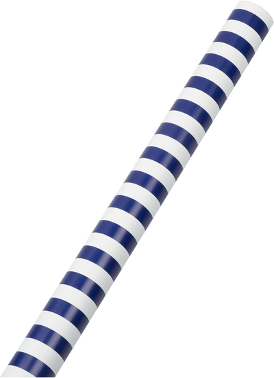 Blue and White Stripe Wrapping Paper (25 Sq Ft)