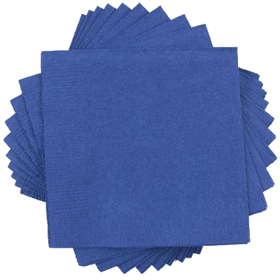 Blue 6 1/2 x 6 1/2 3-Ply Lunch Napkins