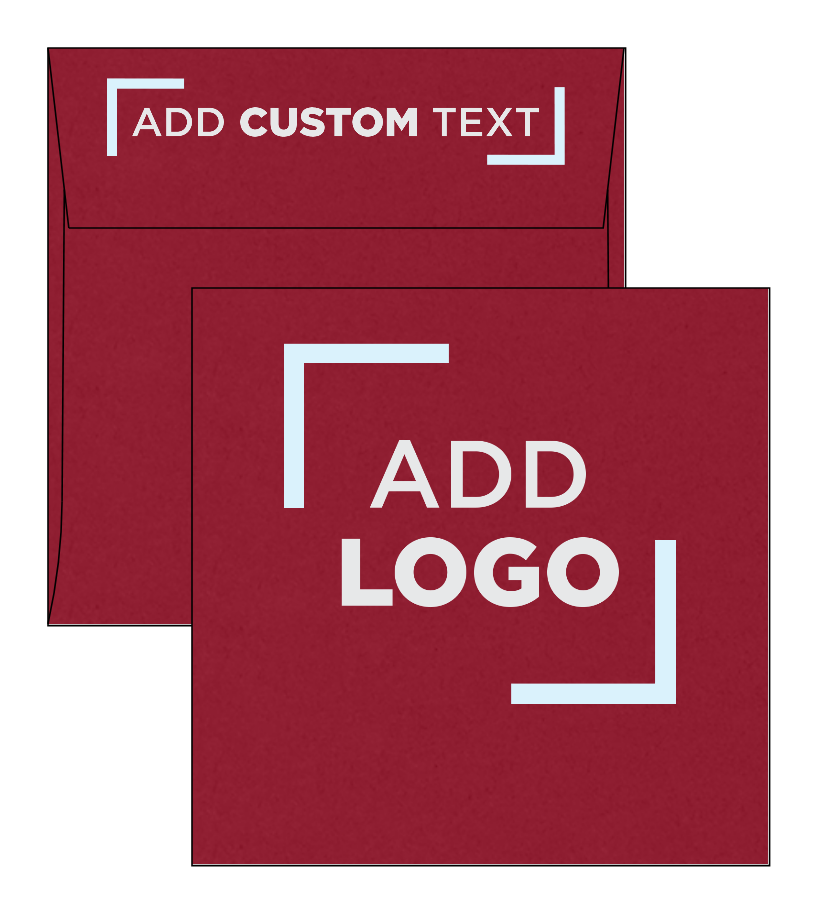 Garnet Dark Red 32lb 6 x 6 Square Envelopes