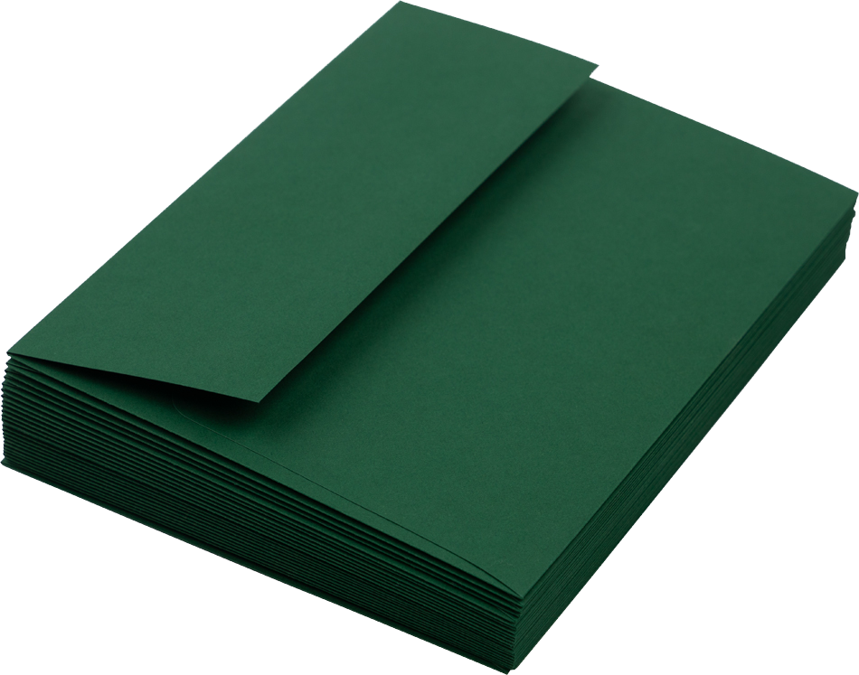 Dark Green 28lb A6 Invitation Envelopes (4 3/4 x 6 1/2)