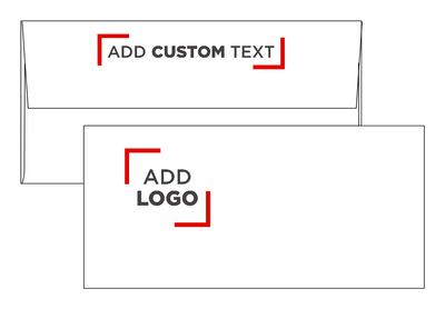 White with Red Foil Lining 24lb 3 7/8 x 8 1/8 Invitation Envelopes