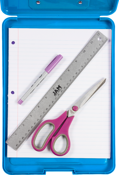 Assorted 9 x 13 Plastic Clipboard Storage Box (3 Pack)