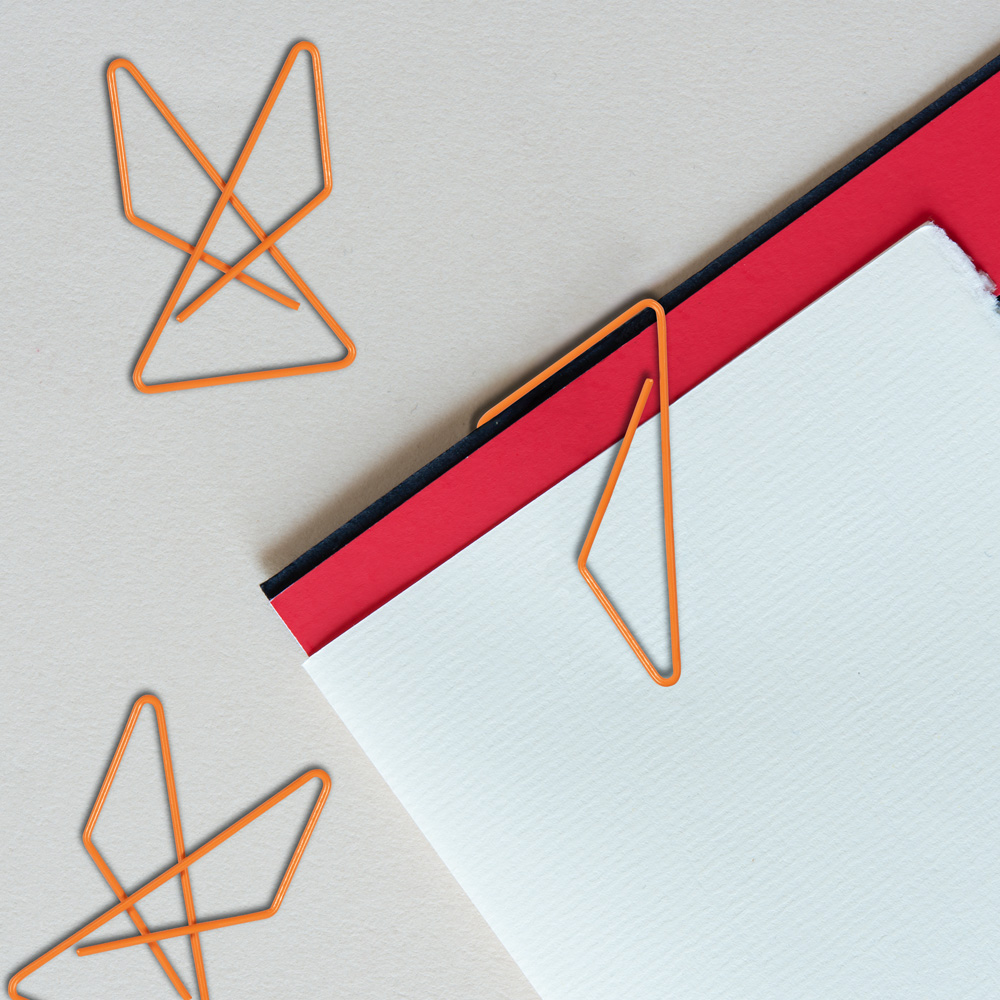Orange Butterfly Clips - 15 Pack