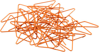 Orange Butterfly Clips - 15 Pack