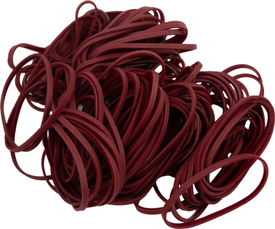 Size 33 Rubber Bands - 100 Pack - Burgundy
