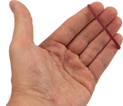 Size 33 Rubber Bands - 100 Pack - Burgundy