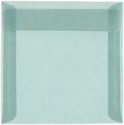 Ocean Blue Translucent 30lb 8 1/2 x 8 1/2 Square Envelopes