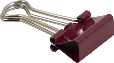Small 19mm Binder Clips - 25 Pack - Burgundy