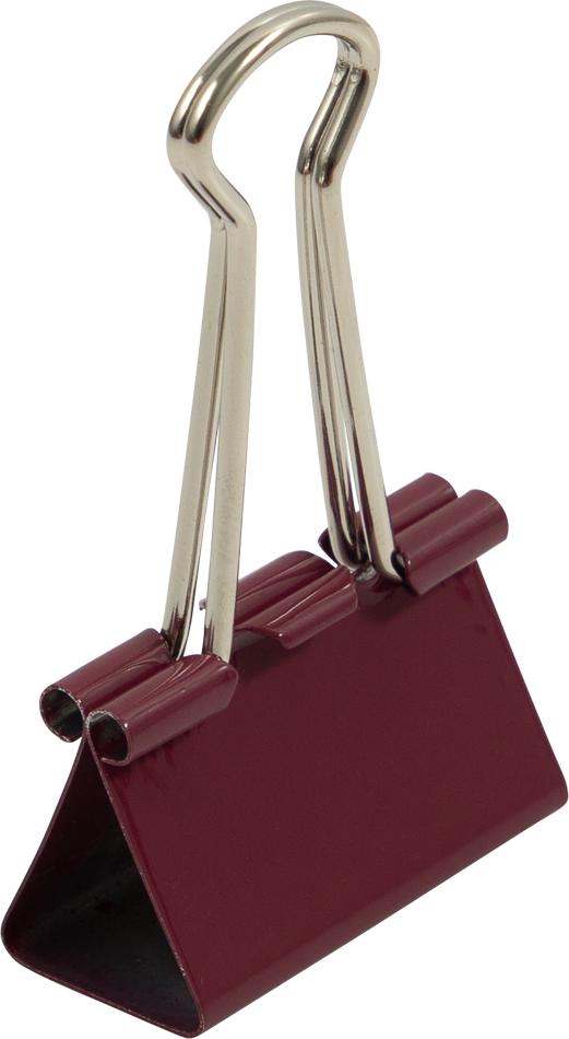 Medium 32mm Binder Clips - 15 Pack  - Burgundy