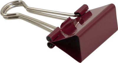 Medium 32mm Binder Clips - 15 Pack  - Burgundy