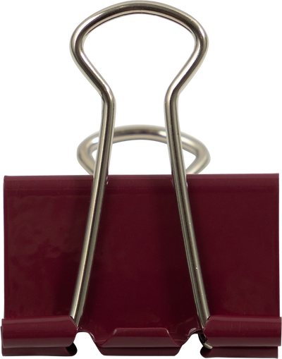 Medium 32mm Binder Clips - 15 Pack  - Burgundy