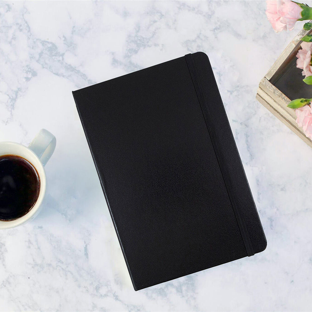 Black Medium 5 x 7 Notebooks (100 Lined Pages)