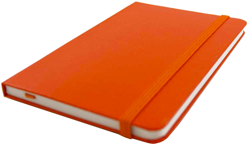 Sunburst Orange Travel Size 4 x 6 Notebooks (70 Dotted Pages)