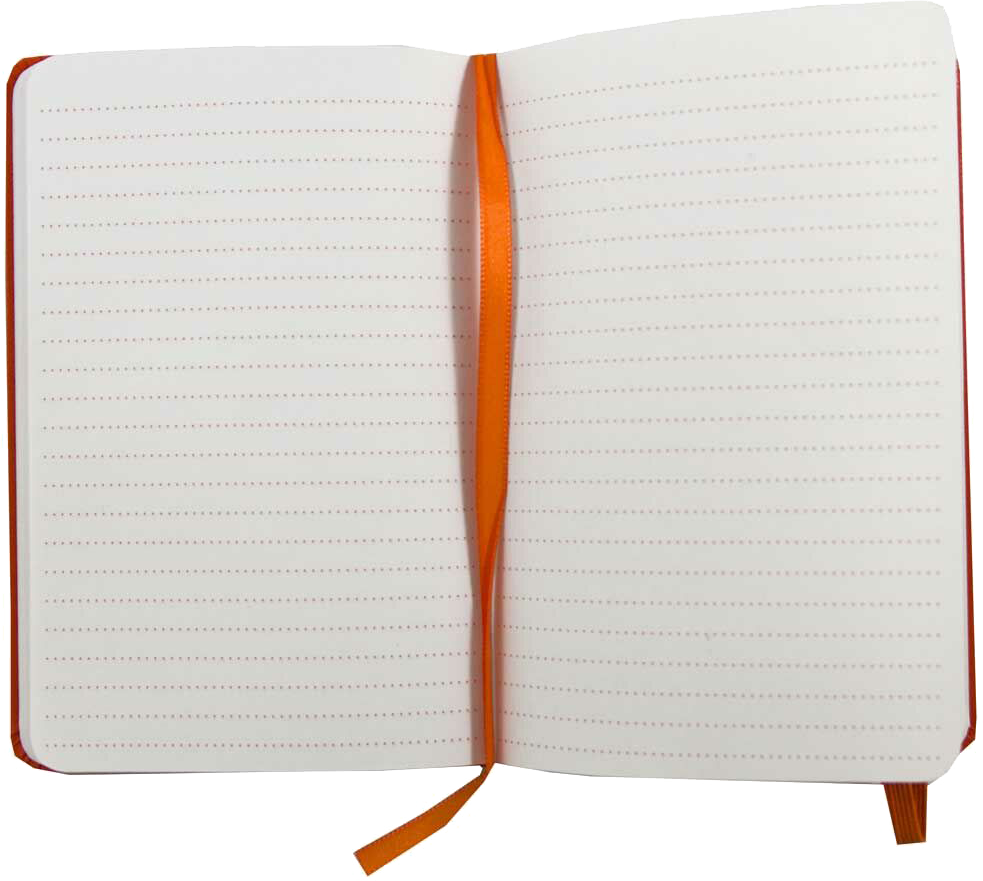 Sunburst Orange Travel Size 4 x 6 Notebooks (70 Dotted Pages)
