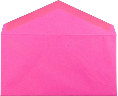 Fuchsia Pink Magenta 24lb 3 7/8 x 7 1/2 Monarch Envelopes