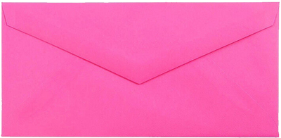 Fuchsia Pink Magenta 24lb 3 7/8 x 7 1/2 Monarch Envelopes
