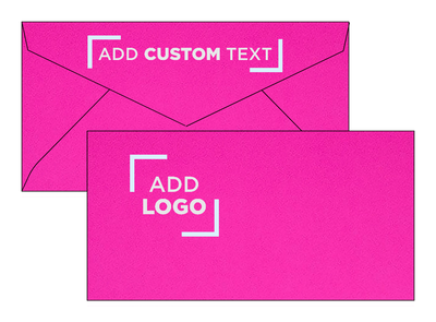 Fuchsia Pink Magenta 24lb 3 7/8 x 7 1/2 Monarch Envelopes