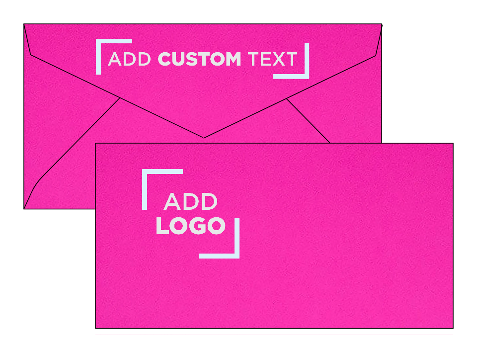 Fuchsia Pink Magenta 24lb 3 7/8 x 7 1/2 Monarch Envelopes