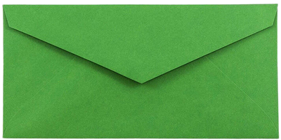 Holiday Green 24lb #7 3/4 Monarch Envelopes (3 7/8 x 7 1/2)