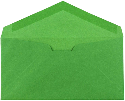 Holiday Green 24lb #7 3/4 Monarch Envelopes (3 7/8 x 7 1/2)