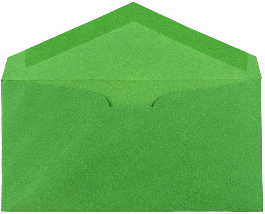 Holiday Green 24lb #7 3/4 Monarch Envelopes (3 7/8 x 7 1/2)