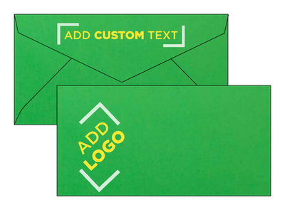 Holiday Green 24lb #7 3/4 Monarch Envelopes (3 7/8 x 7 1/2)