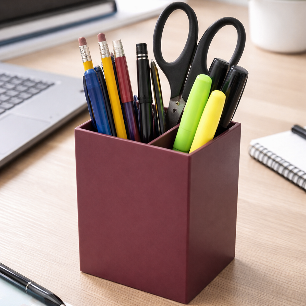 Pen Holder - Burgundy