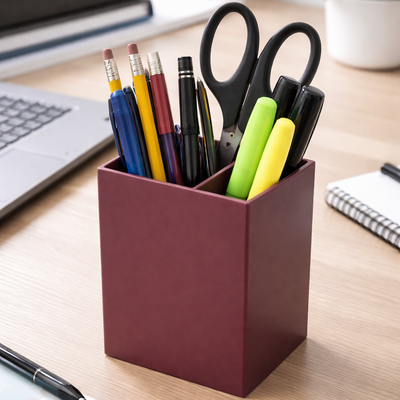 Pen Holder - Burgundy