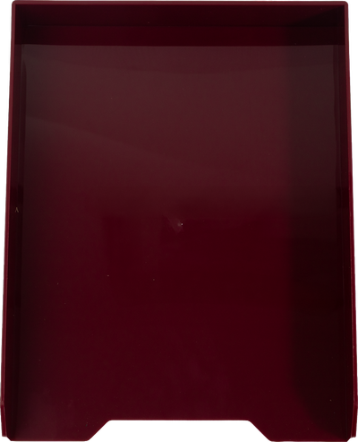 Letter Paper Tray Desk Organizer - Burgundy