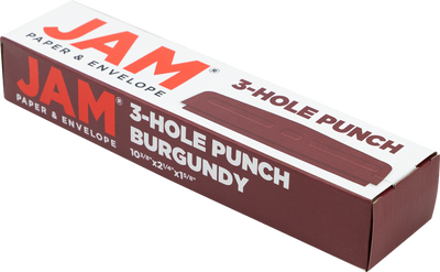 Standard 3 Hole Punch - 10 Sheet Capacity - Burgundy