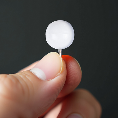 White Round Pushpins - 100 Pack