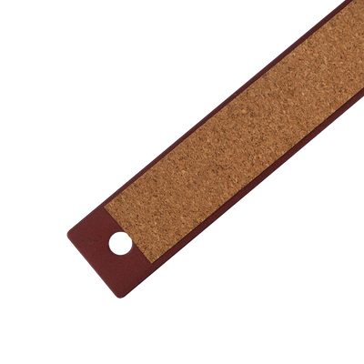 12 Inch Aluminum Ruler - Burgundy Metallic
