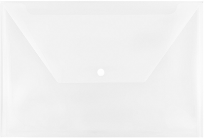 Clear Legal Booklet Plastic Envelopes (9 3/4 x 14 1/2) with Snap Closure