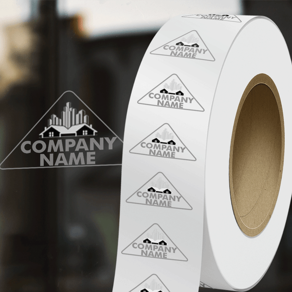 1 1/4 x 2 1/2 Inch Triangle Clear Labels | Envelopes.com Exclusive