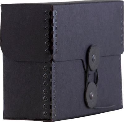 Black Kraft Small 4 1/4 x 6 1/4 x 2 Button and String Portfolios