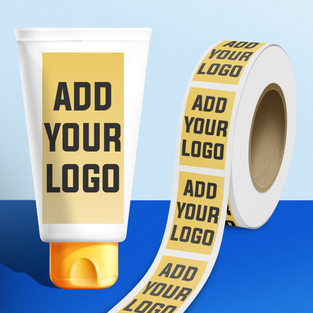 Gold Foil 2 1/2 x 4 Inch Roll of Rectangle Labels - Durable with Metallic Finish