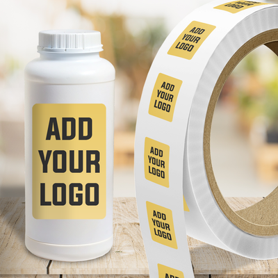 Gold Foil 3 x 5 Inch Roll of Rectangle Labels - Durable with Metallic Finish
