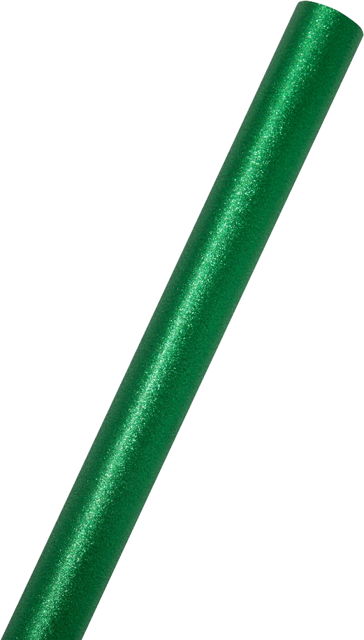 Green Glitter Wrapping Paper with Tape with Double-Sided Tape Set (25 Sq Ft)