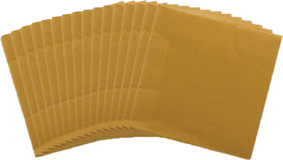 Gold 3-Ply 5 x 5 Beverage Napkins
